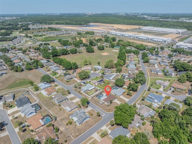 birds eye view of property featuring a residential view
