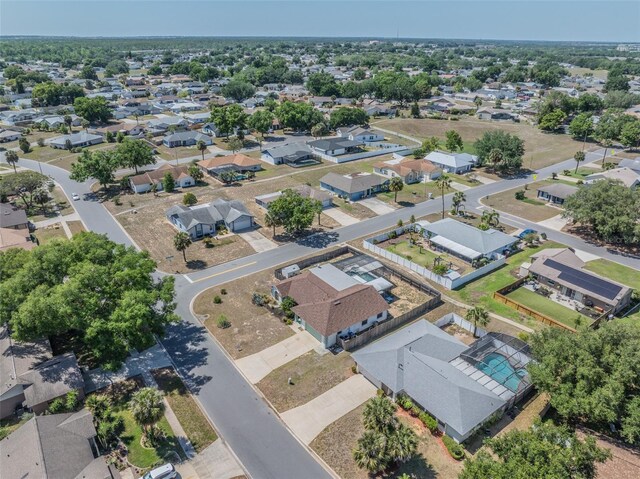 bird's eye view featuring a residential view