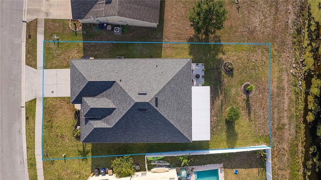 3633 Bristol Cove Ln, Saint Cloud, FL 34772 - view from above of property with property parcel outlined