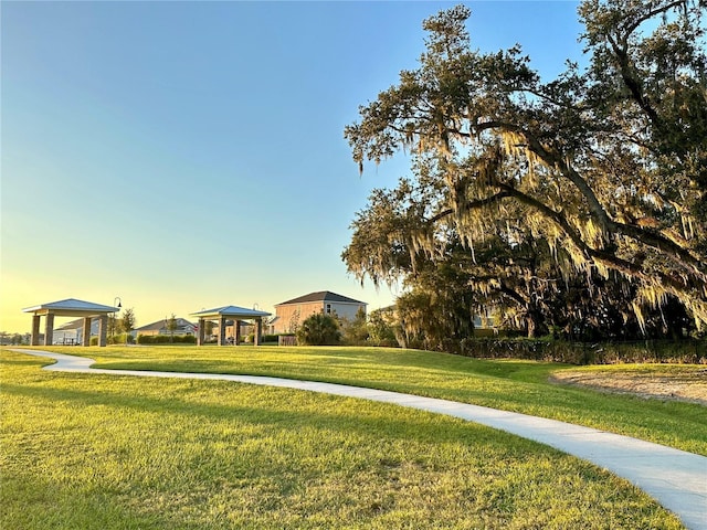 5019 Down Ct, Saint Cloud, FL 34772 - exterior space featuring a gazebo and a front yard