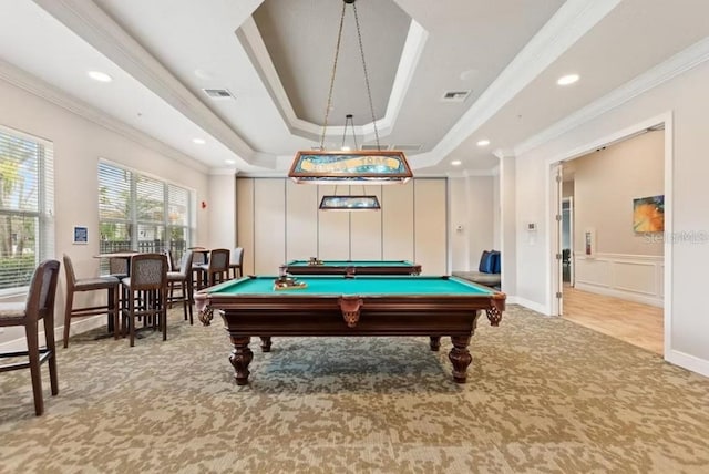 1357 Venezia Ct Unit 202, Davenport, FL 33896 - recreation room with ornamental molding, carpet flooring, and visible vents