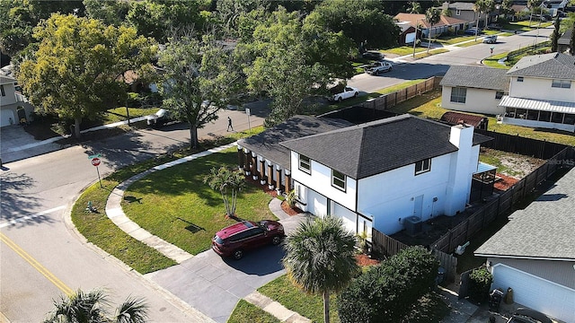 drone / aerial view featuring a residential view