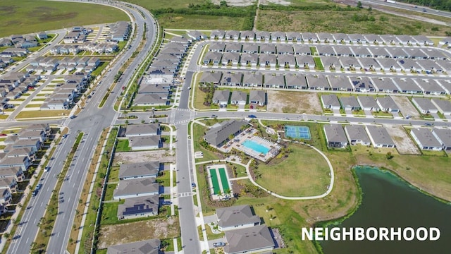 2019 Spring Shower Cir, Kissimmee, FL 34744 - bird's eye view featuring a water view and a residential view