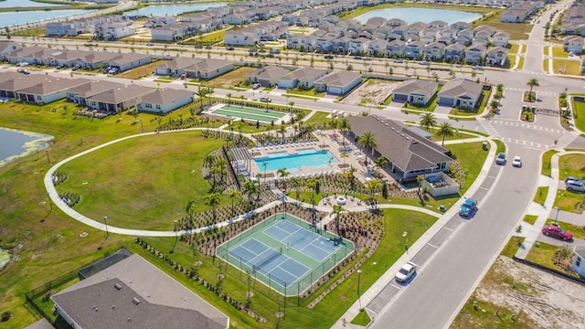 2019 Spring Shower Cir, Kissimmee, FL 34744 - bird's eye view featuring a water view and a residential view