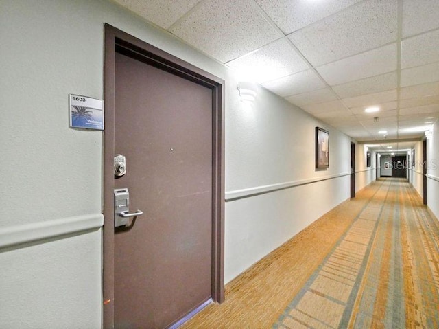 6165 Carrier Dr Unit 1603, Orlando, FL 32819 - hall featuring a paneled ceiling
