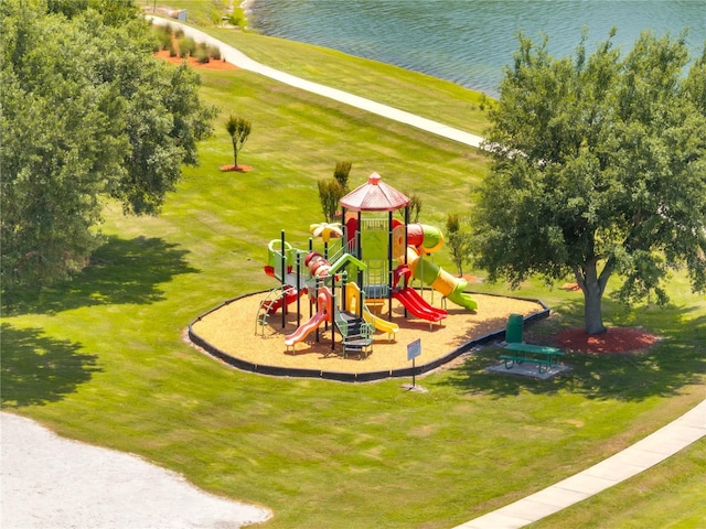 997 Lake Berkley Dr, Kissimmee, FL 34746 - community playground featuring a yard and a water view