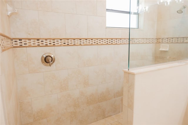bathroom featuring a walk in shower