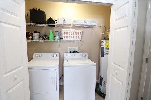9435 Myrtle Creek Ln Unit 304, Orlando, FL 32832 - laundry room featuring washer and dryer, water heater, and laundry area