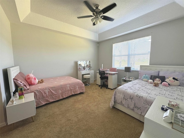 9435 Myrtle Creek Ln Unit 304, Orlando, FL 32832 - bedroom with light carpet, a raised ceiling, and ceiling fan