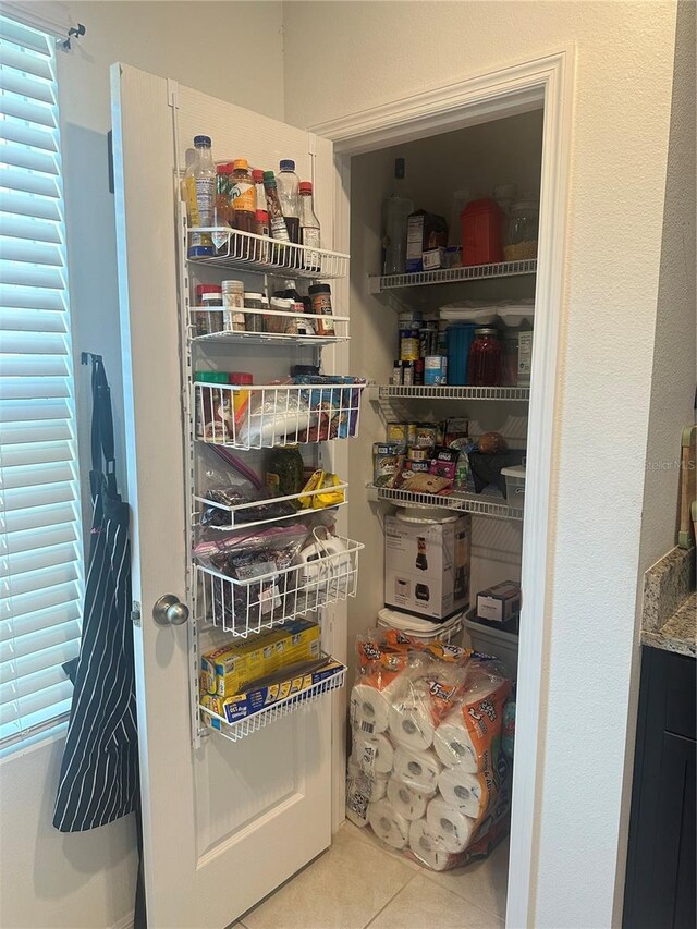 view of pantry