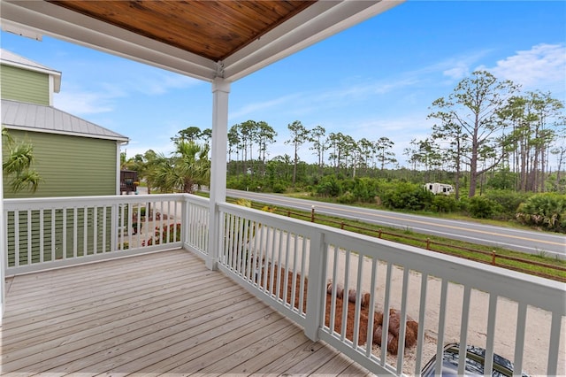 view of deck