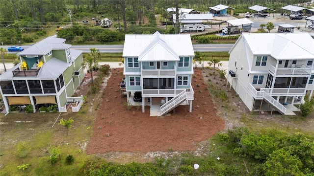 view from above of property