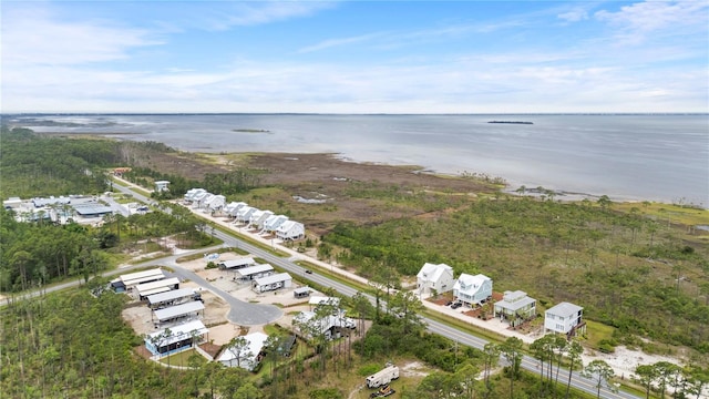 aerial overview of property's location with a large body of water