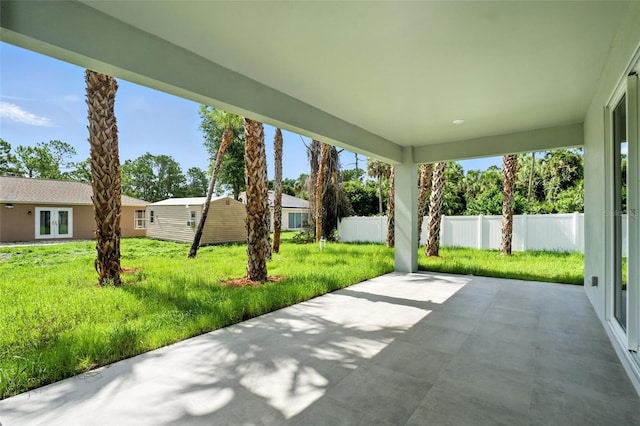 4098 New Milford St, North Port, FL 34288 - view of patio with french doors