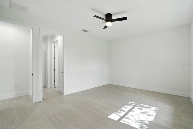 4098 New Milford St, North Port, FL 34288 - spare room featuring a ceiling fan and baseboards