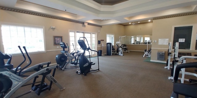 8809 Dunes Ct Unit 201, Kissimmee, FL 34747 - workout area with ornamental molding