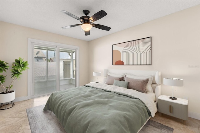 1208 Roma Ct, Orlando, FL 32825 - bedroom with ceiling fan, baseboards, and access to outside