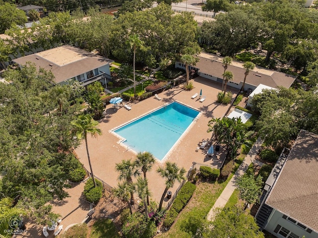 4820 Conway Rd Unit 130, Orlando, FL 32812 - drone / aerial view of a pool area
