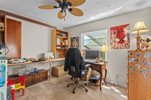 2005 Pitch Way, Kissimmee, FL 34746 - carpeted home office featuring ceiling fan