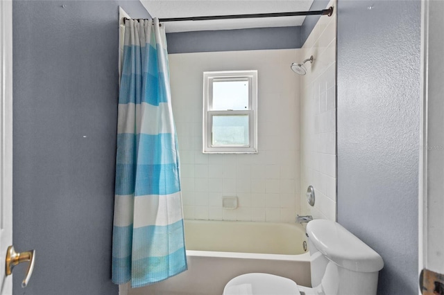 2005 Pitch Way, Kissimmee, FL 34746 - bathroom featuring toilet and shower / bath combination with curtain