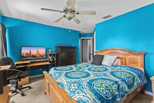 2005 Pitch Way, Kissimmee, FL 34746 - bedroom featuring baseboards, carpet flooring, a textured ceiling, and visible vents