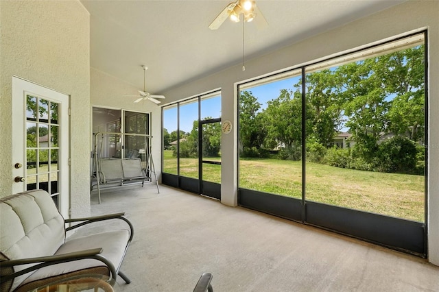 2374 Eagle Trace Dr, Kissimmee, FL 34746 - sunroom with ceiling fan