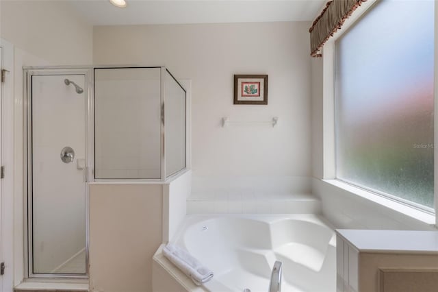 301 Rosso Dr, Davenport, FL 33837 - full bathroom with a garden tub and a stall shower