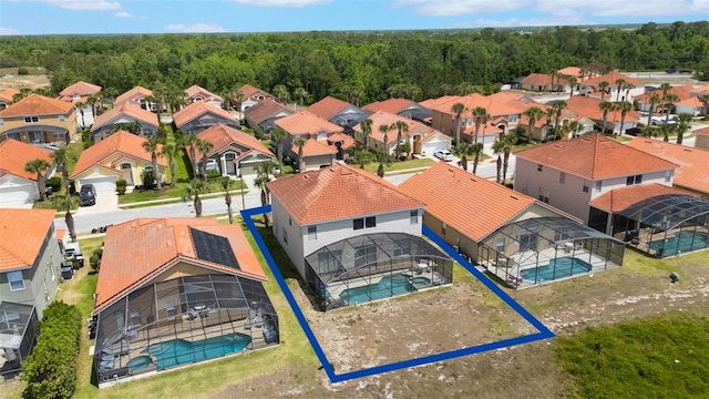 301 Rosso Dr, Davenport, FL 33837 - aerial view with a view of trees and a residential view