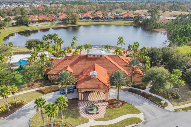 301 Rosso Dr, Davenport, FL 33837 - drone / aerial view with a water view and a residential view