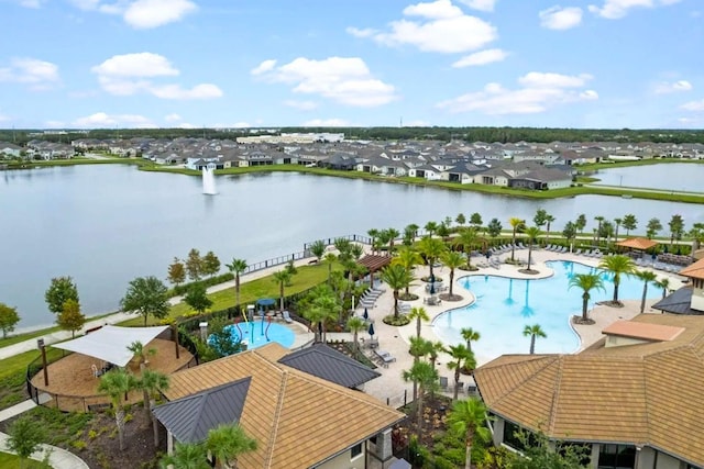 2487 Empress Dr, Kissimmee, FL 34741 - aerial view with a residential view and a water view