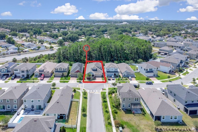 2487 Empress Dr, Kissimmee, FL 34741 - drone / aerial view with a residential view