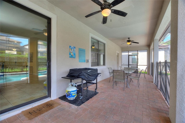 view of sunroom
