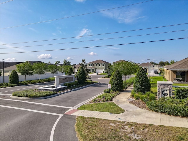 view of front of property featuring a residential view