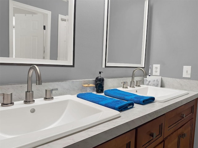 bathroom with vanity