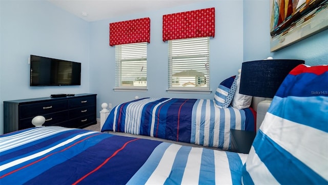 bedroom with carpet