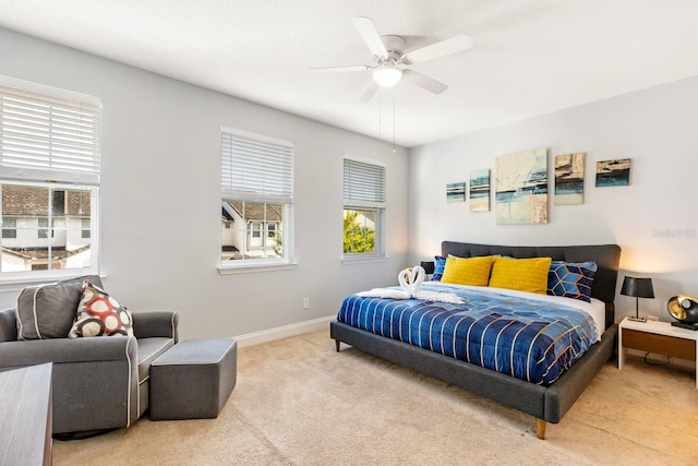 313 Captiva Dr, Davenport, FL 33896 - carpeted bedroom featuring baseboards and ceiling fan