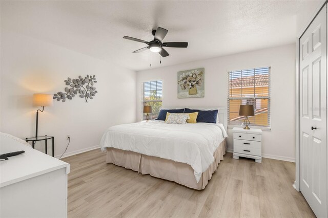 4722 Flagler Beach Way, Kissimmee, FL 34746 - bedroom featuring light wood-style floors, a closet, and baseboards