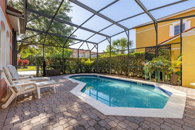 4722 Flagler Beach Way, Kissimmee, FL 34746 - outdoor pool featuring a lanai and a patio area