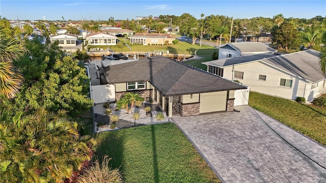 birds eye view of property featuring a residential view