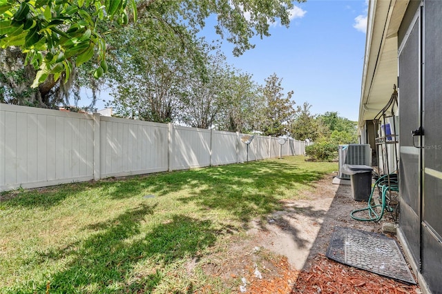 98 Lakepointe Cir, Kissimmee, FL 34743 - view of yard with central AC and a fenced backyard