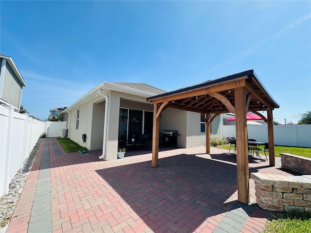 1321 Yorkdale Rd, Davenport, FL 33837 - view of patio / terrace with a gazebo and a fenced backyard