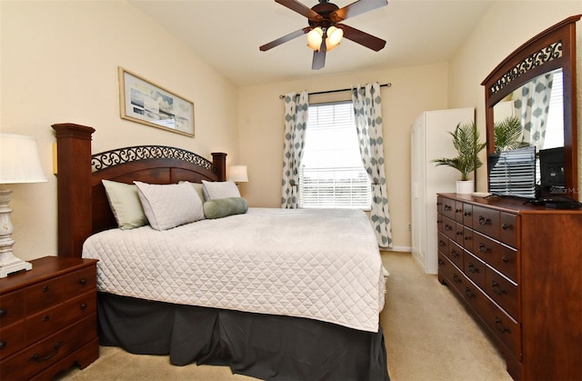 2778 Almaton Loop Unit 403, Kissimmee, FL 34747 - bedroom featuring a ceiling fan and light colored carpet