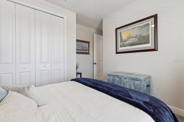 2476 Kamin Dr, Melbourne, FL 32940 - bedroom featuring a closet and baseboards