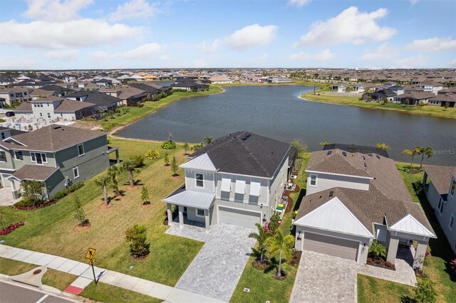 2476 Kamin Dr, Melbourne, FL 32940 - bird's eye view with a residential view and a water view