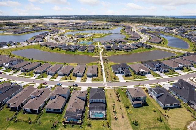 2476 Kamin Dr, Melbourne, FL 32940 - aerial view featuring a water view and a residential view