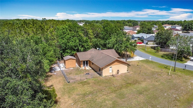birds eye view of property