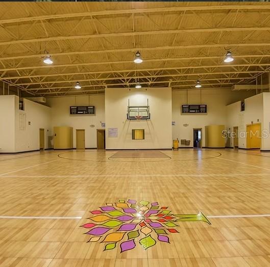view of basketball court with community basketball court