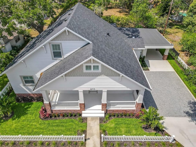 birds eye view of property