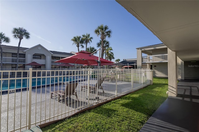 5245 W Irlo Bronson Memorial Hwy Unit 276, Kissimmee, FL 34746 - view of pool with fence, a fenced in pool, and a patio area