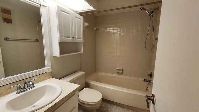 3235 Candle Ridge Dr Unit 102, Orlando, FL 32822 - full bathroom with visible vents, tile patterned flooring, shower / tub combination, vanity, and toilet